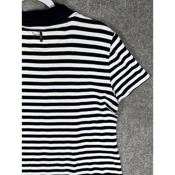 Calvin Klein‎ CK Striped Polo Shirt Dress Womens Size Large Blue White Pink - Picture 9 of 15